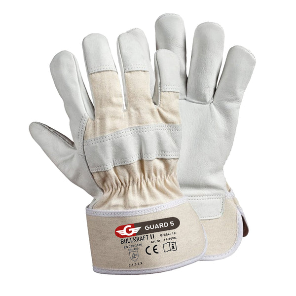 rindvollleder handschuhe GUARD 5 - SAFETY PRODUCTS Leder- Arbeitshandschuh Rindvollleder