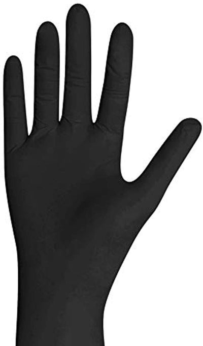 200 Stck. Einweghandschuhe von GUARD 5 - schwarze Nitril-Handschuhe puderfrei