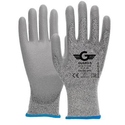 Cut protection gloves - cut-resistant work gloves made of special yarn - PU coated 