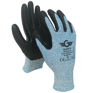 Schnittschutzhandschuhe - Nitril beschichteter Arbeitshandschuh mit Noppen