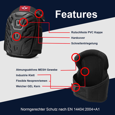 Professionelle Garten Knieschoner - Knieschutz für Garten und Boden Arbeiten