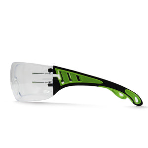 GUARD 5 - Schutzbrille Klarsicht mit Anti-Beschlag und kratzbeständigen Gläsern mit rutschfesten Bügeln und erweiterten Seitenschutz